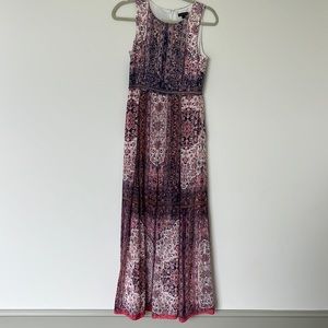 Tahari pink and purple dress